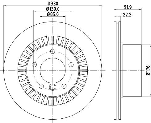 MINTEX Brake disc MDC2783C Mercedes B-Class MINTEX brake discs MDC2783C