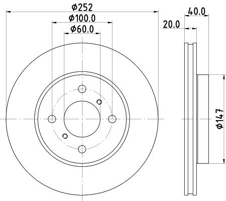 MINTEX Δισκόπλακα MDC2813C MINTEX Αγωνιστικές δισκόπλακες SUZUKI MDC2813C