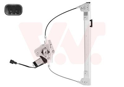 VAN WEZEL Rudehejs 1709261 VAN WEZEL 1709261 124 Sedan (124) Ruderegulator pris