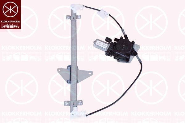 KLOKKERHOLM Mechanizmus zdvíhania okna 32661802 32661802 Mechanizmus zdvíhania okná KLOKKERHOLM KIA SEDONA