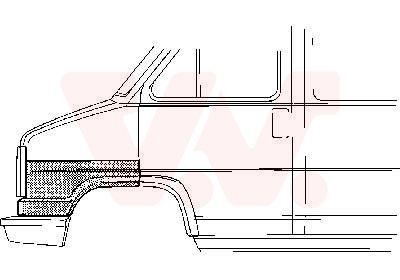 VAN WEZEL Hjulskjerm 1745158 VAN WEZEL 1745158 Forskjerm og bakskjerm Citroen C4 Grand Picasso MK2 billige