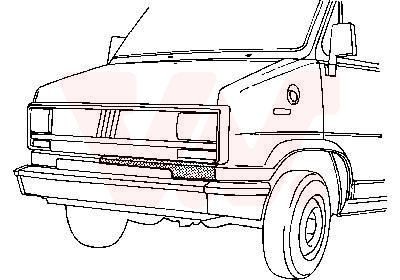 VAN WEZEL Front Cowling 1745166 VAN WEZEL 1745166 Fiat Multipla 186 radiator support panel replacement