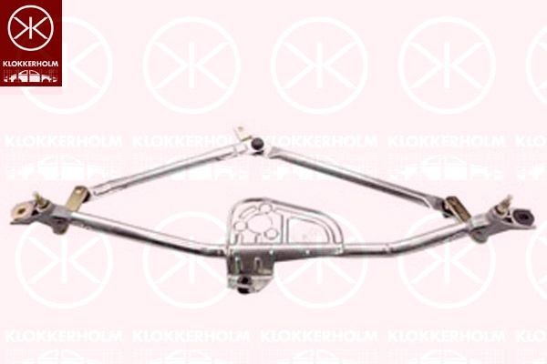 KLOKKERHOLM Stiklu tīrītāja sviru un stiepņu sistēma 95393285 95393285 Stiklu tīrītāja sviru un stiepņu sistēma AUDI ALLROAD KLOKKERHOLM