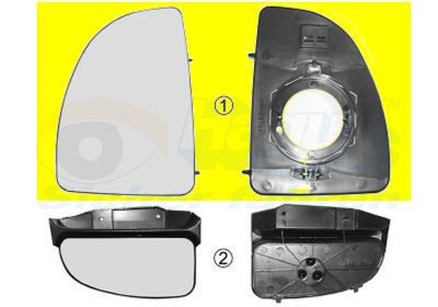 Spejlglas, udvendig spejl VAN WEZEL 1747832 VAN WEZEL 1747832: Sidespejle Fiat DUCATO 2004