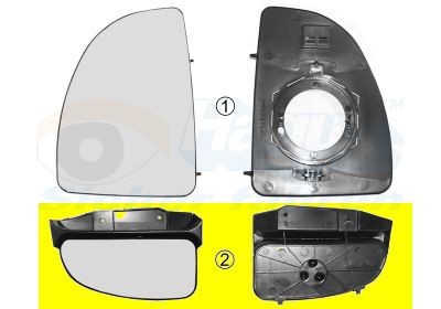 VAN WEZEL Speilglass, ytterspeil 1747833 VAN WEZEL 1747833 Speilglass, ytterspeil