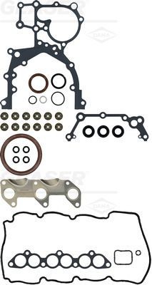 GLASER Full Gasket Set, engine S90238-00 KIA SORENTO GLASER crankcase gasket set S9023800