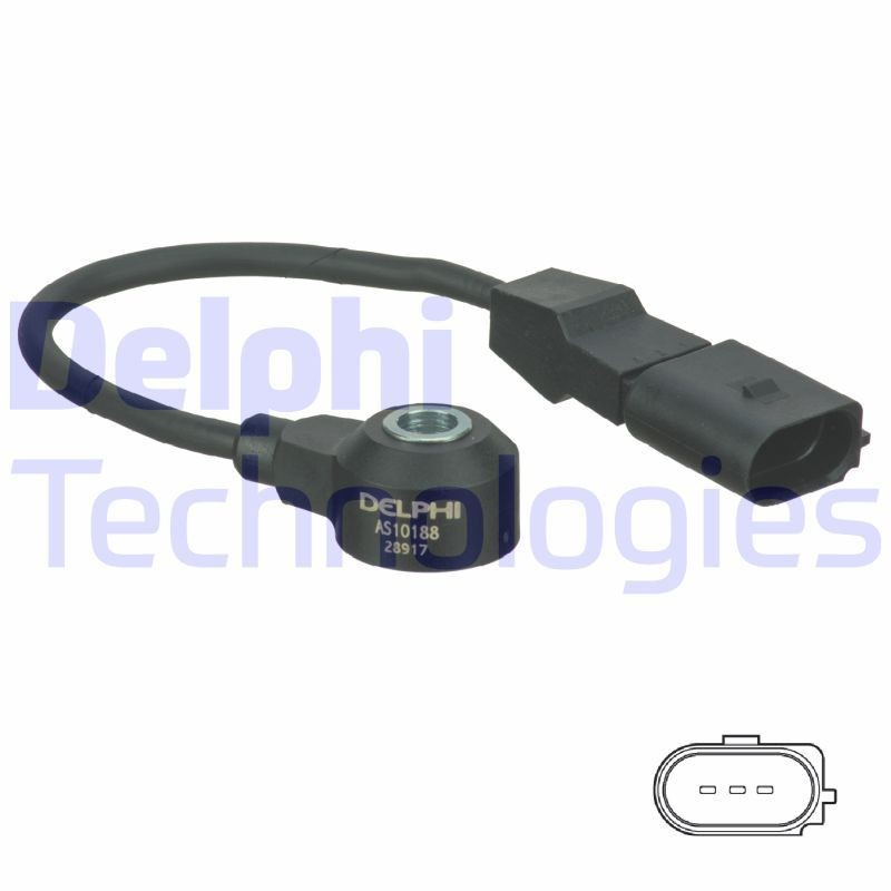 DELPHI Detonatsiooniandur AS10188 DELPHI AS10188 Detonatsiooniandur Seat Leon 1m1 hind