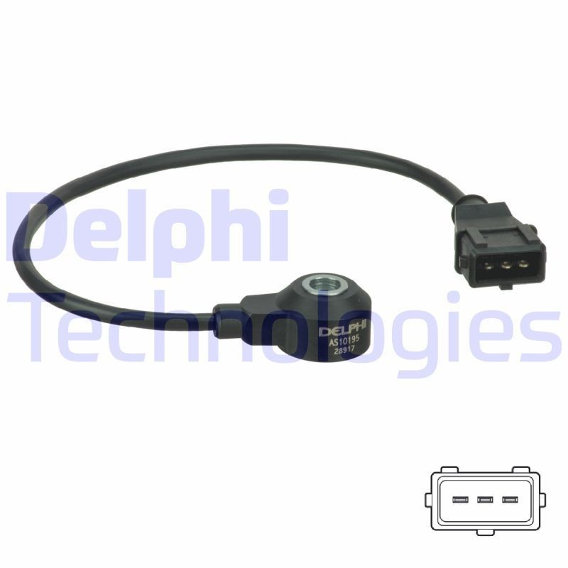 DELPHI Αισθητήρας κρούσης AS10218 DELPHI AS10218 Αισθητήρα κρούσης MERCEDES-BENZ S-class Sedan (W223) σε χαμηλές τιμές