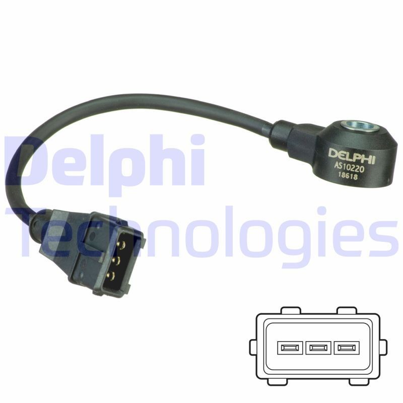 DELPHI Detonatsiooniandur AS10220 DELPHI AS10220 Detonatsiooniandur Seat Leon 1m1 odav