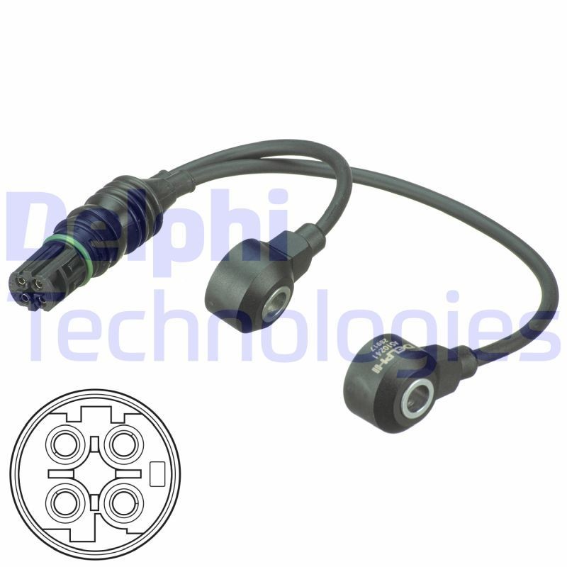 Klopsensor DELPHI AS10241 DELPHI AS10241 Klopsensor BMW 1-serie 2008