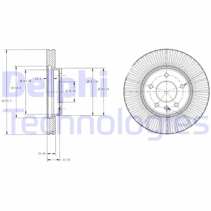 Δισκόπλακα DELPHI BG4092C DELPHI BG4092C: Δισκόπλακα Chevy CAPTIVA 2021
