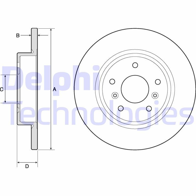 DELPHI Piduriketas BG4807C DELPHI BG4807C Pidurikettad Renault KADJAR originaal