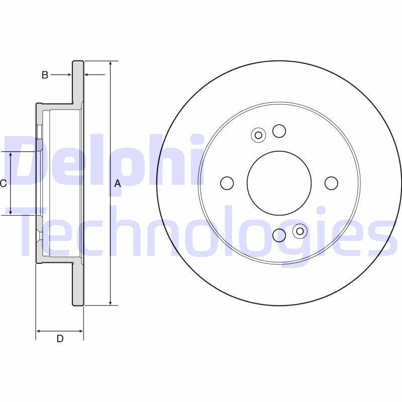 Remschijf DELPHI BG4917C DELPHI BG4917C: Schijfremmen Hyundai i10 2024