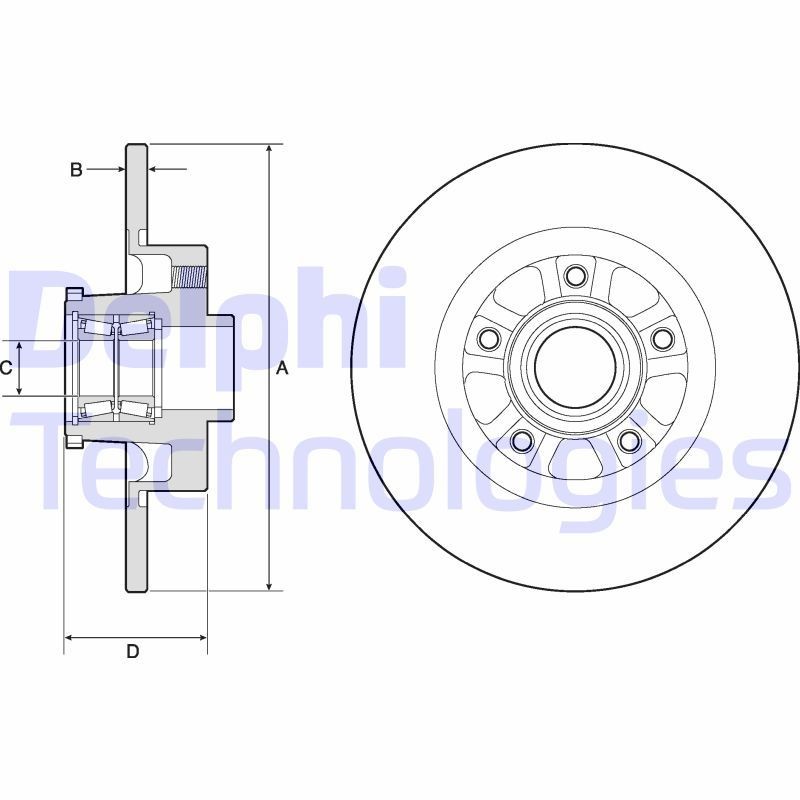 DELPHI Δισκόπλακα BG9190RSC DELPHI BG9190RSC γνήσια Αγωνιστικές δισκόπλακες Primastar Microbus (X82) κόστος