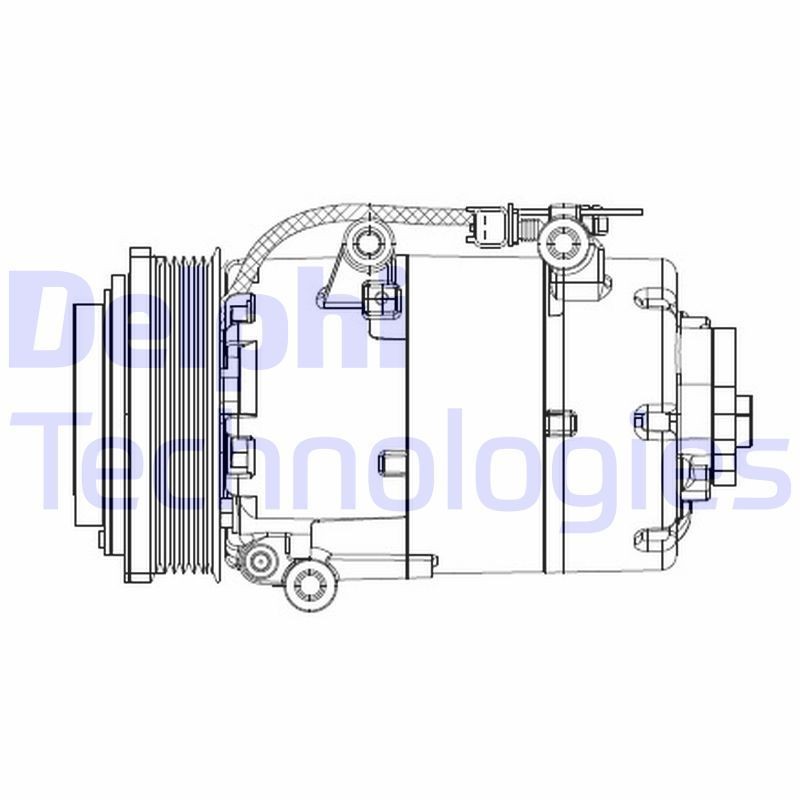 DELPHI Aircopomp CS20358 DELPHI CS20358 AC-compressor Ford Focus 2 Wagon prijs