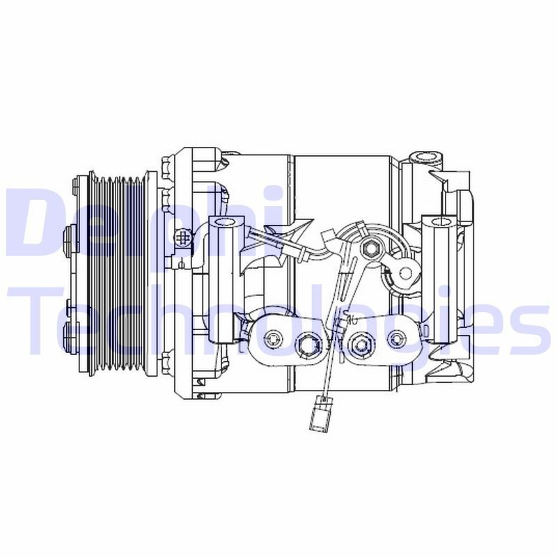 DELPHI Compressor, ar condicionado CS20492 DELPHI CS20492 Compressor de ar condicionado Toyota LAND CRUISER originais