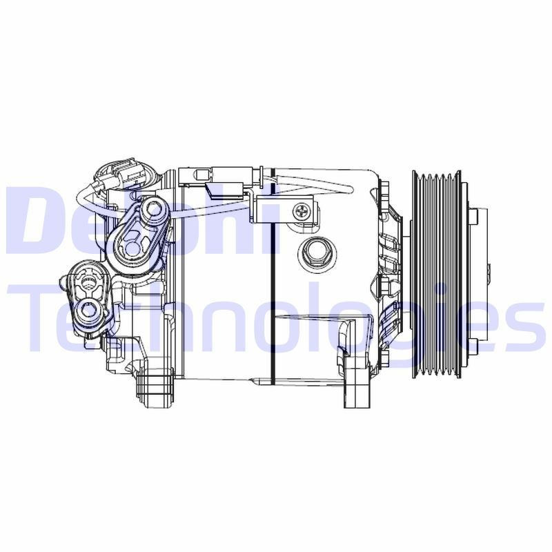Kompresor klimatizácie DELPHI CS20500 DELPHI CS20500 Sprężarka klimatyzacji BMW Rad 7 2019