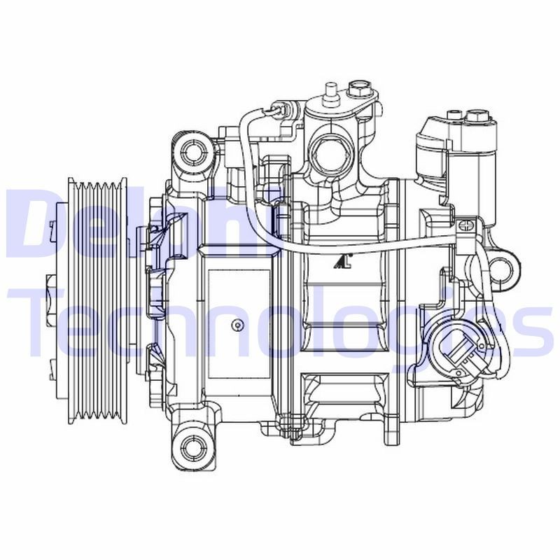DELPHI Kompresor klimatizácie CS20504 Kompresor klimatizácie DELPHI BMW X7 CS20504
