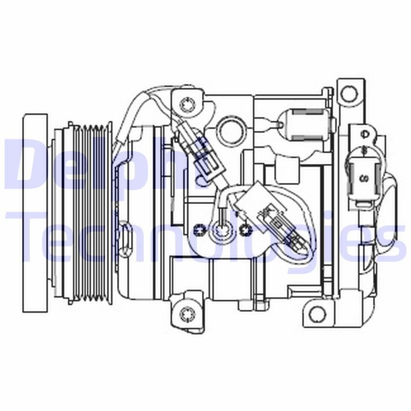 DELPHI AC-kompressor CS20508 DELPHI CS20508 AC kompressor LEXUS IS C (XE20) billige