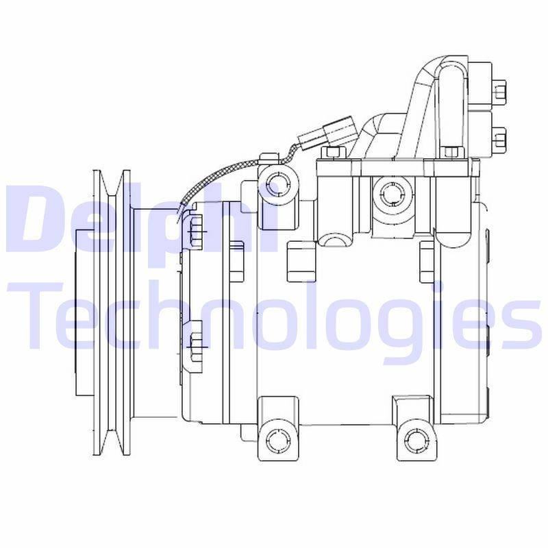 Ilmastoinnin kompressori DELPHI CS20524 DELPHI CS20524 MAZDA BT-50 2021 Ilmastoinnin kompressori