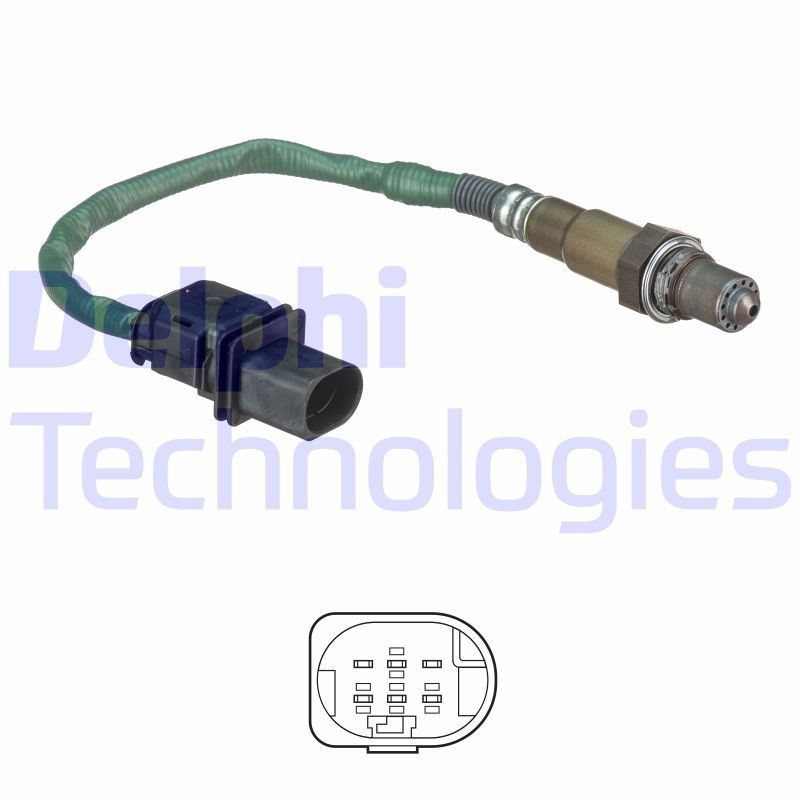 Lambdasonde DELPHI ES20551-12B1 DELPHI ES20551-12B1: Regelsonde Mercedes R-Klasse 2005
