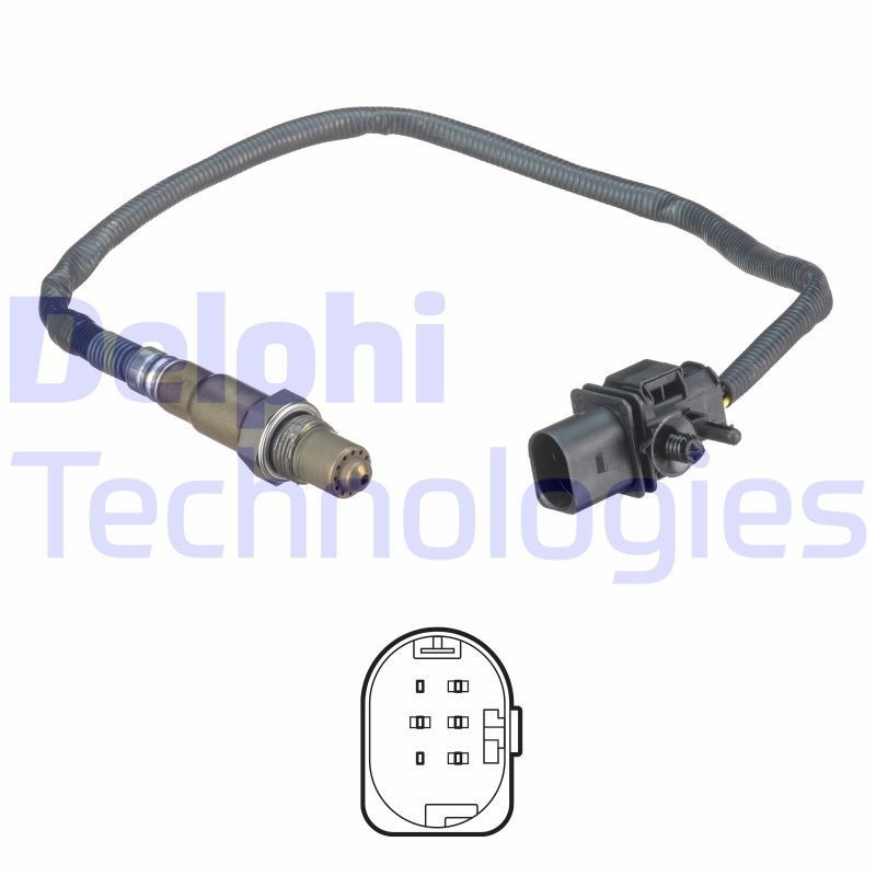 Sonde lambda DELPHI ES20553-12B1 DELPHI ES20553-12B1 Sonde à oxygène ALFA ROMEO 159 2011
