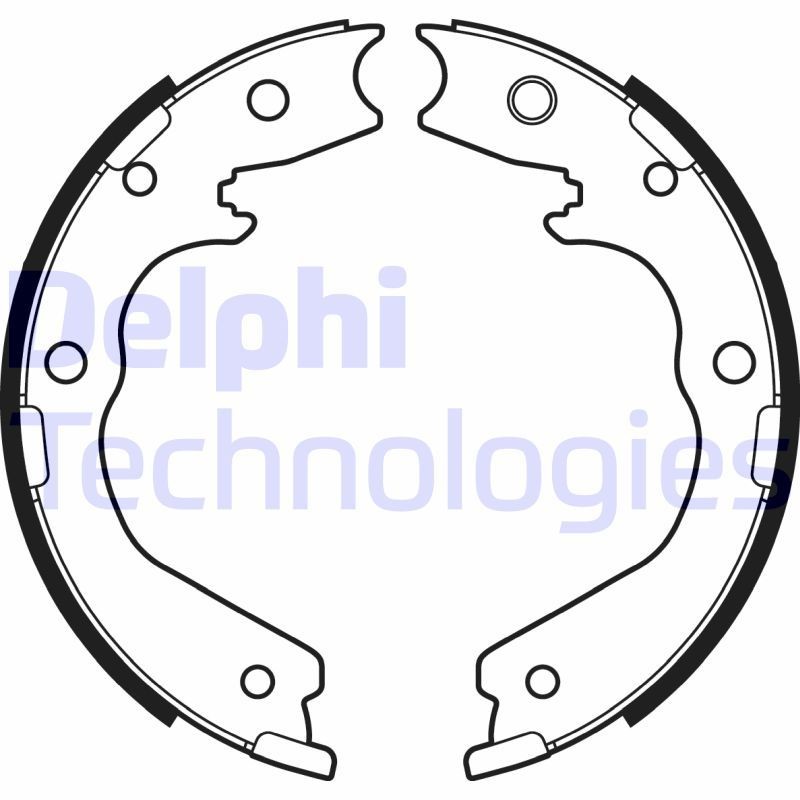 DELPHI Bremsesko sett LS2137 DELPHI LS2137 Trommelbremser ISUZU Trooper III SUV til en fordelagtig pris