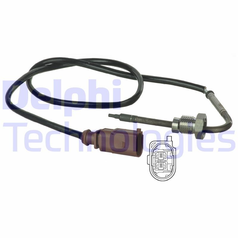DELPHI Sensor, eksostemperatur TS30040 DELPHI TS30040 Sensor eksostemperatur California T5 Minibuss (7EC, 7EF, 7EG, 7HF) originale pris