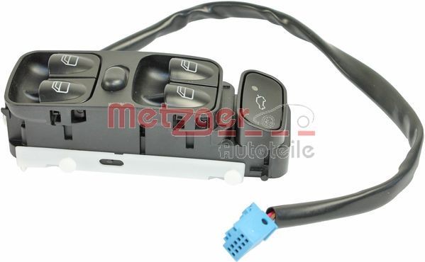 METZGER Bouton de lève-vitre 0916386 Mercedes-Benz CITAN Interrupteur de vitres électriques METZGER 0916386