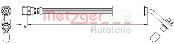 METZGER Tubo freno 4111478 4111478 costo Tubi freno AUDI COUPE METZGER
