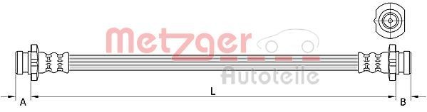 METZGER Pidurivoolik 4111583 4111583 Pidurivoolik RENAULT Symbol METZGER