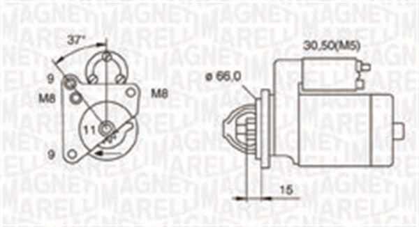 MAGNETI MARELLI Démarreur 063721260010 063721260010 Démarreur MAGNETI MARELLI CITROЁN ZX