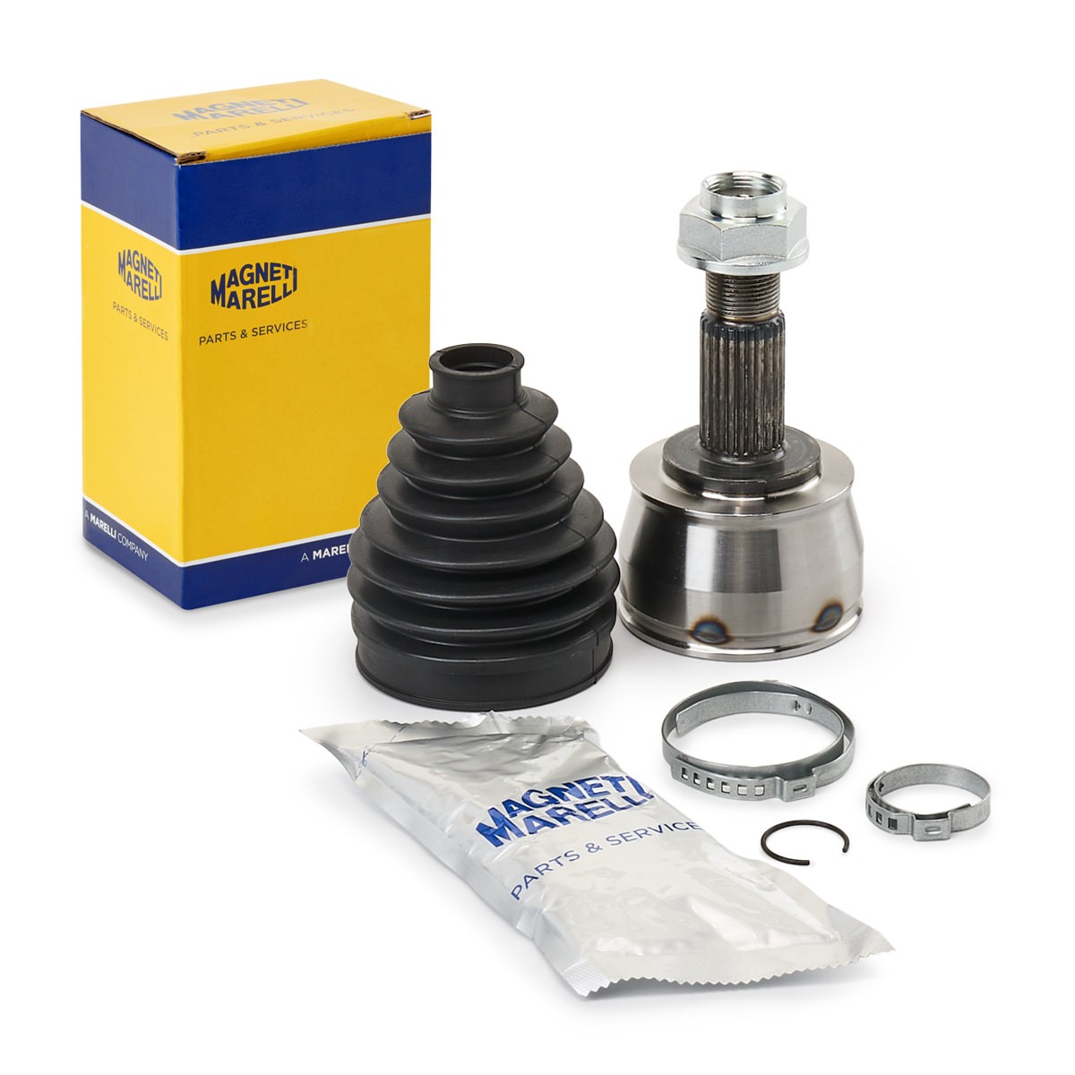 Homokineet reparatie set, aandrijfas MAGNETI MARELLI 302015100092 MAGNETI MARELLI 302015100092: Homokineet reparatie set aandrijfas Ford KA 2018