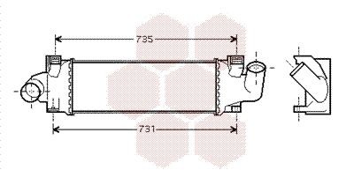VAN WEZEL Vahejahuti 18004366 Õhuradiaator VAN WEZEL FOCUS 18004366 odav