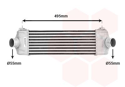 Intercooler VAN WEZEL 18004406 VAN WEZEL 18004406: Intercooler Ford TRANSIT 2007