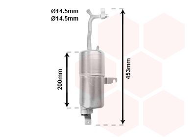Tørker, klimaanlegg VAN WEZEL 1800D310 VAN WEZEL 1800D310 Tørkefilter ac FORD KA 2011