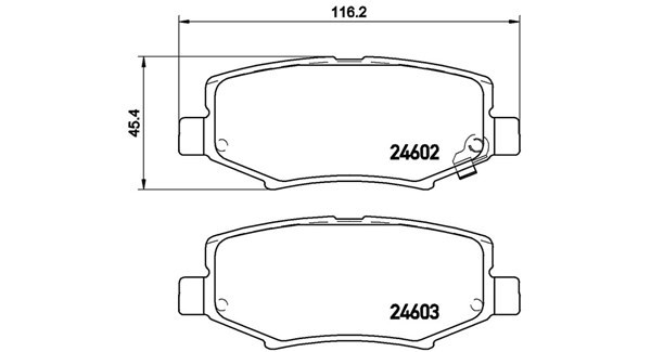 MAGNETI MARELLI Bremsbeläge 363700418024 363700418024 MAGNETI MARELLI DODGE Sportbremsbeläge