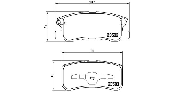 MAGNETI MARELLI Remblokken 363700454031 Remblokken MITSUBISHI MAGNETI MARELLI 363700454031