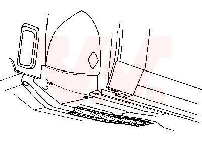 VAN WEZEL Sidobalk 1833325 Byta Rambalk Ford Escort MK4 Kombi kostnad VAN WEZEL 1833325