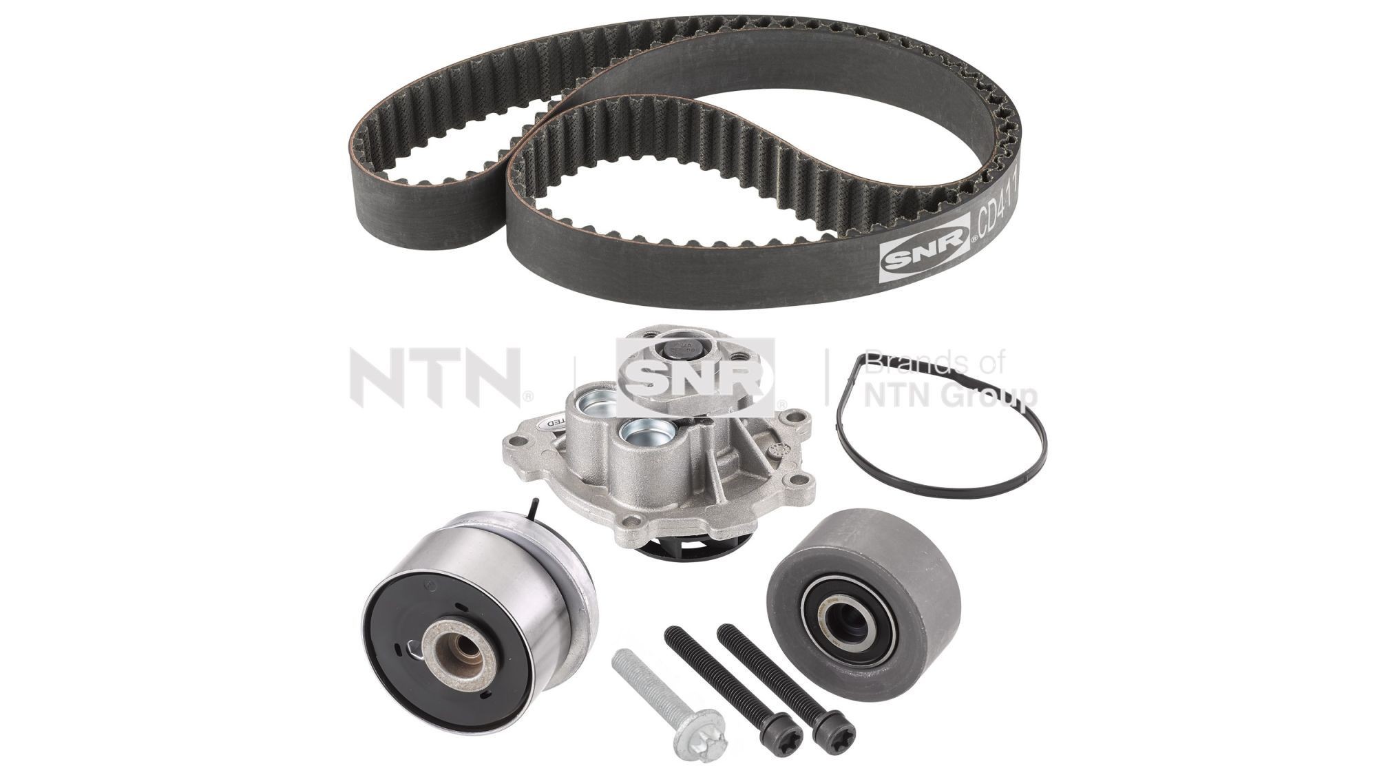 Bomba de água + kit de correia dentada SNR KDP453.260 SNR KDP453.260: Bomba de água + kit de correia de distribuição Chevy TRAX 2015