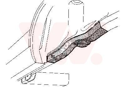 VAN WEZEL Chassis leg 1844312 1844312 VAN WEZEL longeron for IVECO