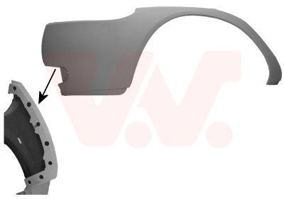 VAN WEZEL Kofanger 1865567 VAN WEZEL 1865567 KA Hatchback (RB) Kofanger pris