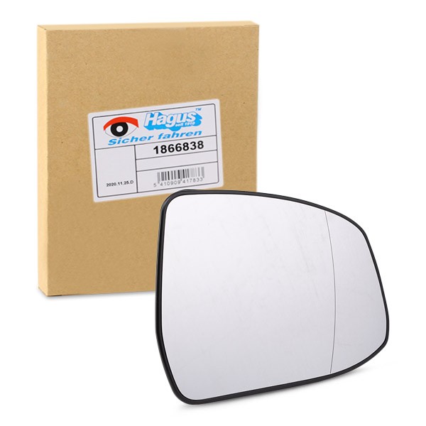 Mirror Glass, outside mirror VAN WEZEL 1866838 VAN WEZEL 1866838 2006 FORD RANGER glass for wing mirror replacement