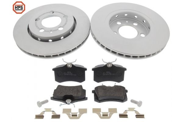 Kit de travões MAPCO 47321HPS MAPCO 47321HPS Kit de pastilhas de travão e disco VW GOLF 1999