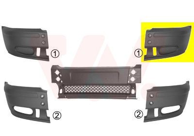 VAN WEZEL Støtfanger 1898563 VAN WEZEL 1898563 Støtfanger