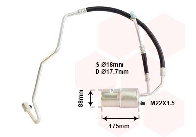 VAN WEZEL Airco droger 2100D041 VAN WEZEL 2100D041 Filter droger airco Jeep Grand Cherokee mk1 originele prijs