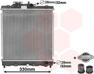 VAN WEZEL Radiaator, mootorijahutus 25002121 Jahutusradiaator VAN WEZEL ACCORD 25002121 odav