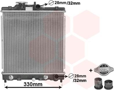 VAN WEZEL Radiateur du moteur 25002122 Rover 200 Radiateur de refroidissement moteur VAN WEZEL *** IR PLUS *** 25002122