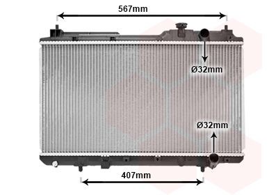 Radiateur du moteur VAN WEZEL 25002175 VAN WEZEL 25002175 Radiateur moteur Honda CR-V 2000