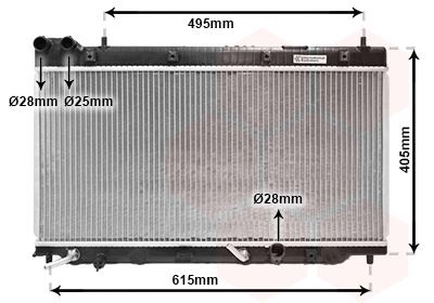 VAN WEZEL Radiaator, mootorijahutus 25002195 Mootori jahutusradiaator VAN WEZEL ACCORD 25002195 odav